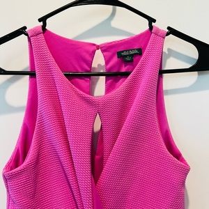 Purple side cutout dress